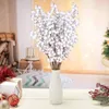 Dekorative Blumen Wohnkulturakzente Weiß Weihnachtsschmuck Realistische schneebedeckte Beerenzweige Festliche Dekorationen für DIY -Kunsthandwerk