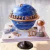 Bakformar 3D hemisfärformad planet silikon mögel diy chokladmousse kakedekoration fondant mögel fest verktyg baksida