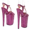 Dance Shoes LAIJIANJINXIA 23CM/9inches Glitter Upper Sexy Exotic High Heel Platform Party Sandals Pole 068