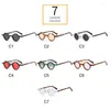 Eyewear extérieure Vintage Men / femmes verres de soleil conduisant les lunettes de soleil Hippie Small Small Square