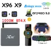 Box X96 X9 Smart TV Box Android 9.0 Amlogic S922X 1000M Dual Wifi 8K DDR4 4GB 32GB Set Top Box BT4.X Media Player