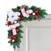 装飾花のクリスマスドアコーナーフレーム2024フロントレタンの装飾窓店の装飾