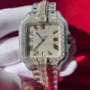 Cartis 5 Styles Nieuwe Carteras VVS Moissanite Watch Iced Out Polshorwatch Pass Diamonds Test Eta Luxe Saffier horloges Rose Gold Silver Automatic Iced -horloges 632