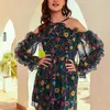 2024 Fashion Summer Custom Floral Stampa Short Dress for Women Formale BodyCon Abito da sera da sera Lady Elegant Cash