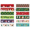 Decorazione per feste 12pc Vine di carta natalizia Streno Snowflake Stripes Kawaii Maschera adesivi per le decorazioni fai -da -te