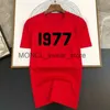 Erkek Tişörtleri Yüksek Kaliteli Pamuk 1977 Tek renkli baskı lüks T Shirt Erkekler Yeni Marka Moda Serin Tasarımcı T-Shirts Sıradan Sokak Giyim Üstleri H240408