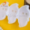 Bakvormen 3 holte Halloween Ghost Design Lollipop Siliconen Mold Diy Candy Fondant Chocolate Mold Cake Decorating gereedschap keuken