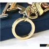 Keychains Lanyards Högkvalitativ nyckelring Luxury Designers Brand Key Chain Mens Carking Womens Buckle Bags Pendant Exquisite Gift Dhffr