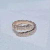 Ring 18k plaat Joodse Viper Aneis met stenen luxe ontwerpringen geen stenen zilvergouden vergulde serpentii ringen prachtige sieraden sizer 6 tot 9 slangenringen geschenken sets doos