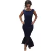 Casual Dresses VICONE Women's Sleeveless Sexy Bodycon Party Long Fishtail Dress Evening M5780