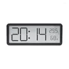 Orologi da parete Schermo LCD Clock Digital Tempement Temperature Display Electronic Desktop Batteria