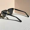 A098 Letra Mirror Pernas Top de qualidade Classic Metal Acetato Frame Piloto Moda UV Óculos de sol UV Vicha óptica para mulher