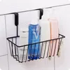 Hooks Kitchen Organizer Iron Cabinet Door Hanging Storage Basket Drainer Wall Shelf Spice Rack