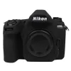 Kameror för Nikon D780 silikonkamera täcker högkvalitativ litchi -texturytesilikonfodral för Nikon D780 svart täckning