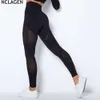 Lu pant justera nclagen sömlösa leggings sport kvinnor fiess squat bevis gym kör byxor hög midja mesh sexig träning tights yoga gry wo