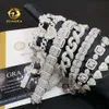 Prix de gros Nouveau design Fine bijoux argent 925 Iced Diamond VVS Moisanite Hip Hop Jewelry Custom Cuban Link Chain CubanLocket Colliers