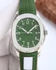 Designer Men039s Watch Khaki Green Square Cadran 40mm 5168G Arabe Digital Luminous Rubbery Band Sapphire Crystal Glass pliing Bu7749327