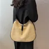 Evening Bags Suede Luxury Design Women Bag 2024 Fashion Handbag Large Capacity Crossbody Versatile Bucket Female Soft PU Shoulder