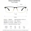 Lunettes de soleil Frames Square Business Alloy's Lunes Men's Lunes For Prescription Glass Eyeglass Myopia F9952