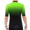 Racing Jackets Fualrny Fluorescent Green Cycling Jersey Road Bike Summer Mens Dots Flyweight Mtb Breathable Clothes Bicycle Clothing