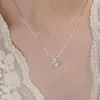 Collana cigno intarsiato a 18k a diamante in rame per donne leggero di lusso alla moda ed elegante design di gamma di gamma di golfone di gamma di gamma di fascia alta