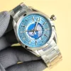 Watchman Fashion Watch Mouvement mécanique automatique montre 40 mm saphir cristal étanche acier inoxydable et bande de calendrier
