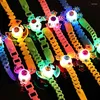 زخرفة الحفلات Glow Bracelet Bracelet Fluorescn