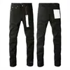 Jeans de créateurs de jeans violets pour hommes jeans randonnée pantalon hompe hip hop high street marque pantalones vaqueros para hombre moto broderie proches fittin