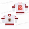 Herr t-shirts Ice Hockey Jersey Letterkenny Irish 69 Shoresy Sewing broderi utomhus sportkläder tröjor högkvalitativa röda vita 2023 Ny T240408