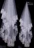 Robes de mariée 2019 Images réelles blanches Ivory Bridal Bridesmaid exquis Crescent Side Wedding Veil 15M3506008