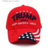 Bollmössor Donald Trump 2024 Maga Hat Baseball Camo Kag Make Keep America Great Again Snapback Presidential Hat Q240408