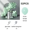 Party Decoration Macaron Green Balloon Garland Arch Kit Pastel Latex Kid Gender Reveal Birthday Baby Shower Globos