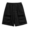Shorts masculinos estilos de rua high street 2024 Designer de moda de qualidade de qualidade Comfort Cores sólidas Cargo com vários bolsos