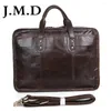 Bag J.M.d Ankunft Leder -Aktenumzüge Herren Cow Messenger Schulterhandtaschen Reisen Taschen Taschen