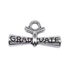 Charms Decoration Graduate Graduation Jewelry Pendants 11x21mm 10st