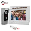 Kontrollera Anjielosmart Video Porteiro Intercom 7 tum smart hemsäkerhetsskyddssystem Interfone Doorbell Camera för lägenhetsfamilj