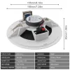 Players 5 Inch 5W Fashion Input USB MP3 Player Ceiling Speaker Public Broadcast Background Music System Loudspeaker for Home Supermarket