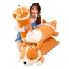 عملاق لطيف Corgi Dog Plush Plush محشو لينة أسفل القطن أطفال ألعاب Kawaii Shiba Inu دمى للأطفال هدية عيد ميلاد 240325