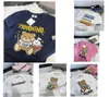 6 colors Kids designer bear long Tshirts Tees Tops Baby Boys Girls M Letters Printed Tshirts Fashion Breathable Children Clothing3973564