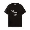 CE Summer Womens T-shirts Pure Cotton High Edition Classic CHORD Letter Imprimer Mens et femmes à manches courtes T-shirt polyvalent