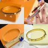 Charm Bracelets Designer Bangle Bracelet 18k Gold Plated Women Luxury Brand Wrist jewelry Patterned Leather Chain Diamond Letter Inlaid Stainles Y2404166T4CAE7U