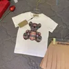 Lovely Baby Girls Summer Designer Letter Clothing Set Kids New Fashion Casual Short Sleeve T-shirts Kjol Tvådel BH238