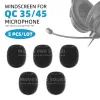 إكسسوارات استبدال الزجاج الأمامي MIC Sponge لـ Bose QuietComfort QC 35 II 45 QC35 QC45 سماعات الرأس ميكروفون مرشح الرغوة