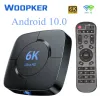 Box Woopker 6K TV Box Android 10.0 Voice Control Assistant 2.4G 5.8G WiFi 3D 6K Ultra HD Media Player 4G RAM 32G 64G ROMセットトップボックス