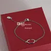 Braccialetti Charm Charm Metal Braccialetti Lettera Braccialetti Carattene 18K Gold Bangles Gioielli alla moda