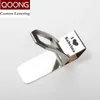 Money Clips Qoong anpassade bokstäver rostfritt stål silver pengar klipphållare Slim Pocket Cash ID Kreditkort Metallklipp QZ40-009 240408