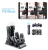 Yoteen 4 In 1 PS4 Slim Pro for SONY Playstation 4 PS VR PS Move Motion Controllers Charger Charging Station Dock Storage Stand6047956