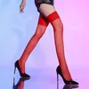 Women Socks 10D Soft Rib Cut Edge Thigh High Stockings Sexy Ultra Thin Transparent Underwear Pole Dance Clubwear Long Tube