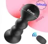 85 mm Énormes perles d'expansion anale gonflables vibratives Butt Plux Sex Toys Wireless Remote Contrôleur masculin mâle Masseur Prostate Vibrator7691402