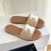 2024 Summer New Style Sandale Cel Slippers Luxury Shoe Designer in Slide Brown Mule Men Women Travel Sandal Weave Sliders Flat Shoes Top Quality Casual Beach Loafer